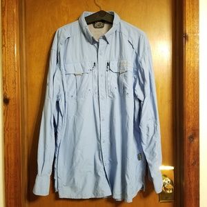 🔮Cabelas Light Blue Guidewear Long Sleeve 2X Tall